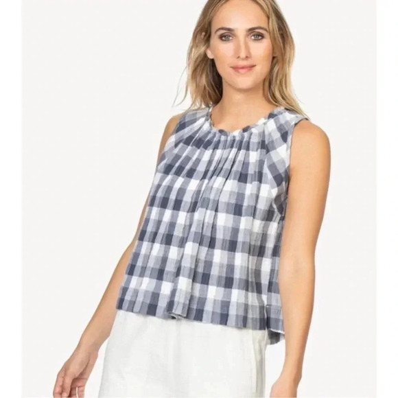 Lilla P Check Woven Wrap Skirt Plaid Tank Top Set size S - Picture 3 of 10